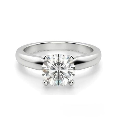 14k White Gold 1.36Ct E VVS2 Lab Grown Diamond Ring