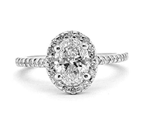 14k White Gold Ctr 0.70 Ct VVS2 E GIA, Mounting 0.30 Ct Diamond Ring