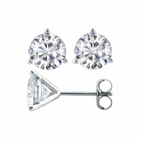 14k White Gold 2.88Ct FG SI Lab Grown Diamond Stud Earring