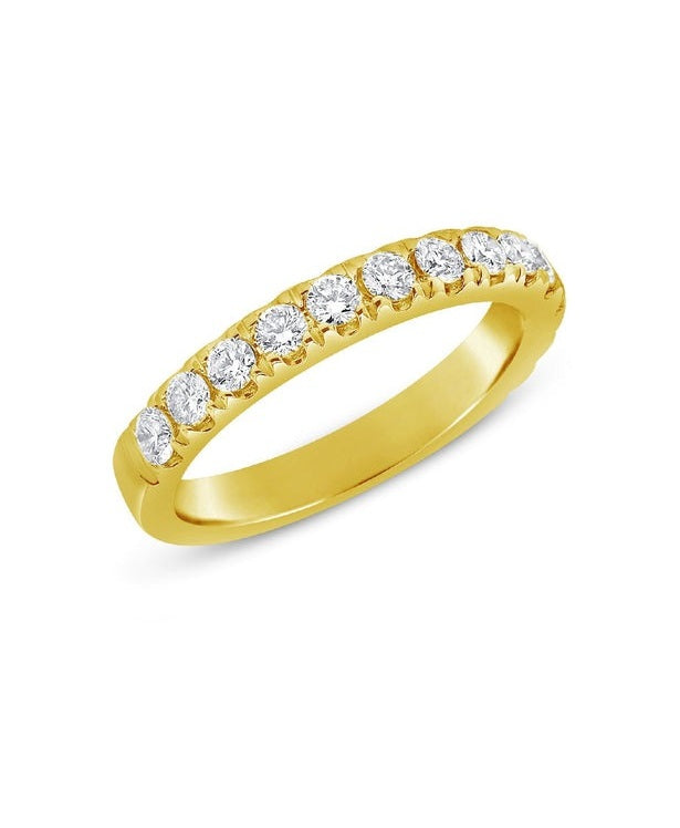 14k Yellow Gold 0.80 Ct Diamond Band