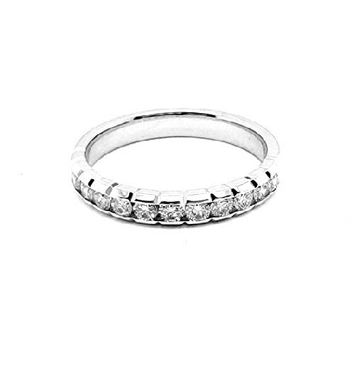 14k White Gold 0.50 Ct Diamond Band