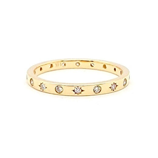 14k Yellow Gold 0.21 Ct Diamond Band