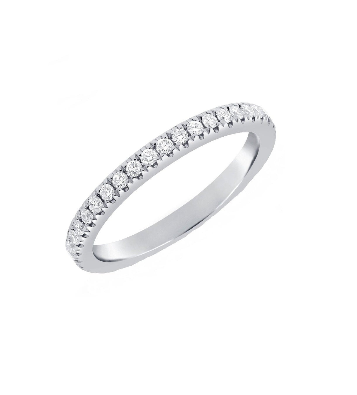 14k Gold 0.40 Carat Diamond Band, Available in White and Rose Gold