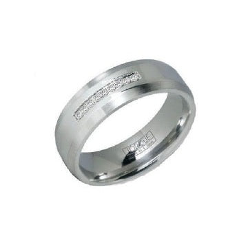 Gents Cobalt 0.06 Carat Diamond Band
