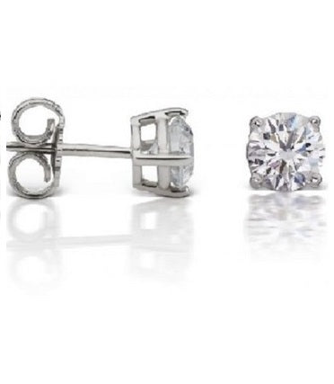 14k White Gold 3.00Ct Diamond Stud Earring