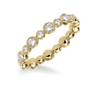 14k Gold 0.90Ct Diamond Eternity Band, Available in White and Yellow Gold