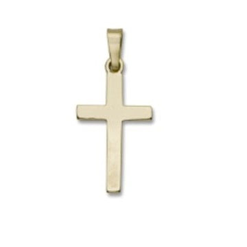 14kt Yellow Gold 19.5 * 11.2 MM Solid Cross