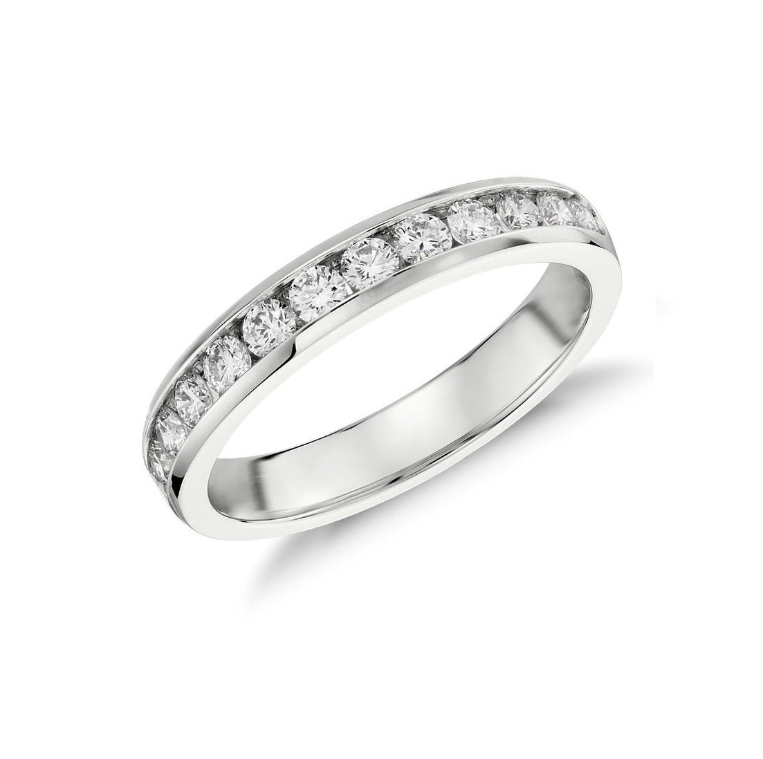 14k White Gold 0.28 Ct Diamond Band