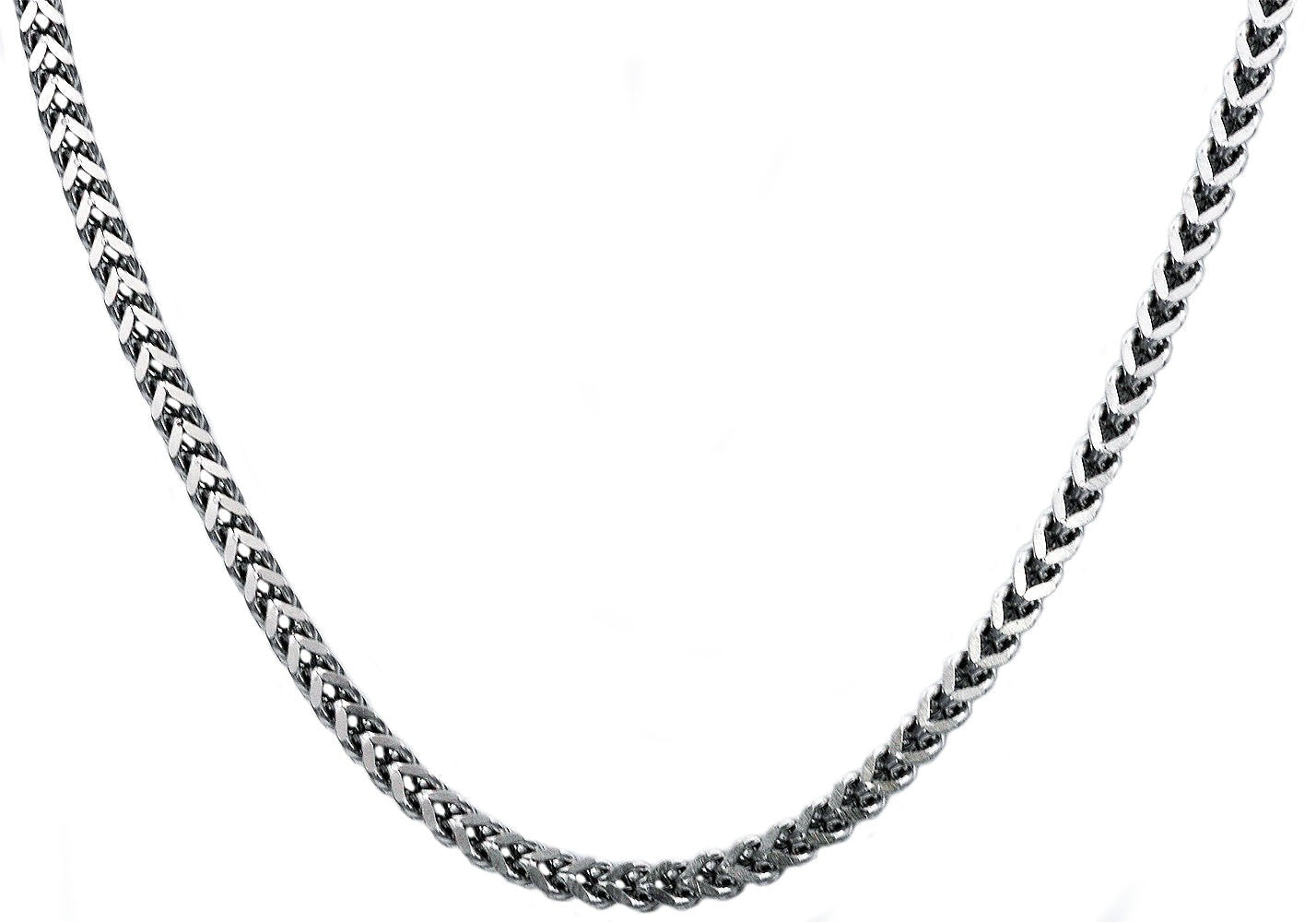 Stainless Steel Mens 4mm Franco Link Chain