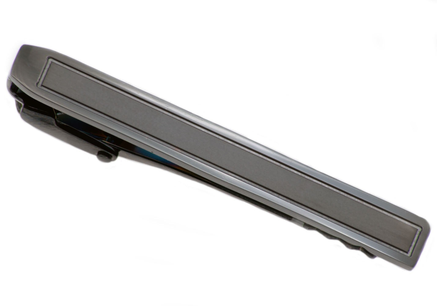 Men's Black Stainless Steel Tie Clip