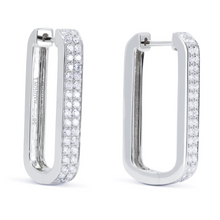 Load image into Gallery viewer, 14k Gold 0.56Ct Diamond Hoop Earring, available in White and Yellow Gold
