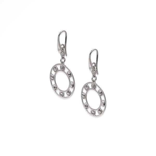 Sterling Silver Rhodium Plated Earring