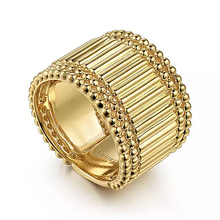 Load image into Gallery viewer, 14K Yellow Gold Bujukan Wide Band Ring
