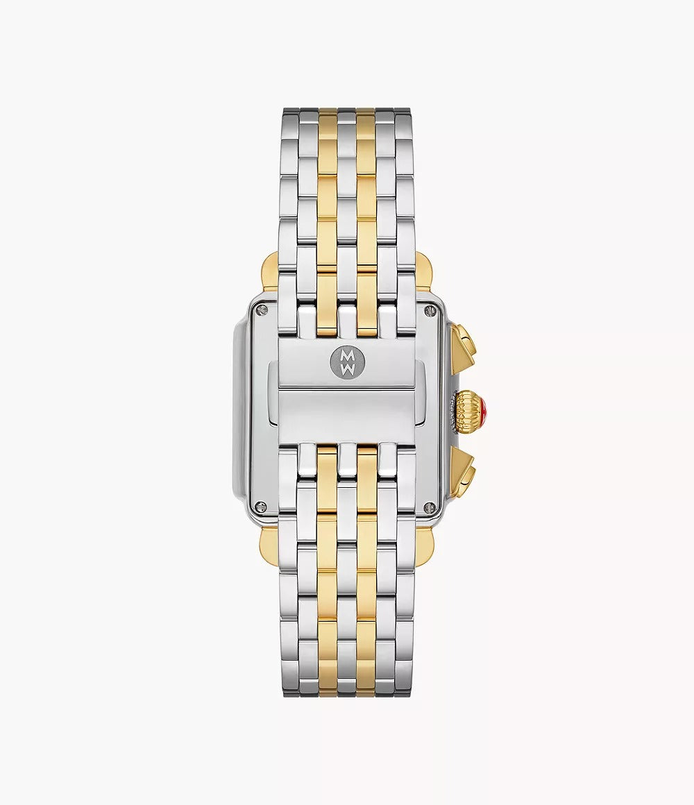 Michele Deco Two-Tone 18K Gold-Plated 0.65Ct Diamond Watch