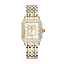 Load image into Gallery viewer, Michele Deco Madison Mid Two-Tone 18K Plate Diamond Dial and Bezel Watch
