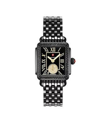 Michele Deco Diamond Mid Noir Watch – Michael Anthony Jewelers display picture 3