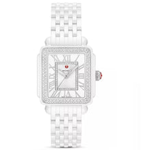 Load image into Gallery viewer, Michele Deco Madison Diamond  Dial and Bezel, White Ceramic Bracelet

