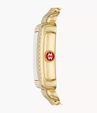 Load image into Gallery viewer, Michele Deco Mid 18K Gold-Plated Diamond Watch
