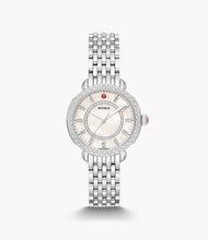 Load image into Gallery viewer, Michele Sidney Classic Diamond Dial and Bezel Watch

