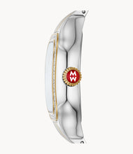 Load image into Gallery viewer, Michele Meggie Two-Tone 18K Plated Diamond Dial and Bezel Stainless Steel Watch
