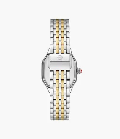 Michele Meggie Two-Tone 18K Gold-Plated Diamond Dial Watch
