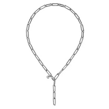 Load image into Gallery viewer, Sterling Silver Bujukan Bead Y Chain Necklace
