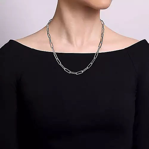 Sterling Silver Bujukan Bead Y Chain Necklace