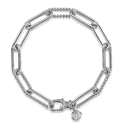 Gabriel Sterling Silver Bujukan Link Bracelet