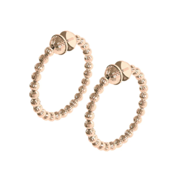 Sterling Silver Gold Plated 45mm Hoop Earring