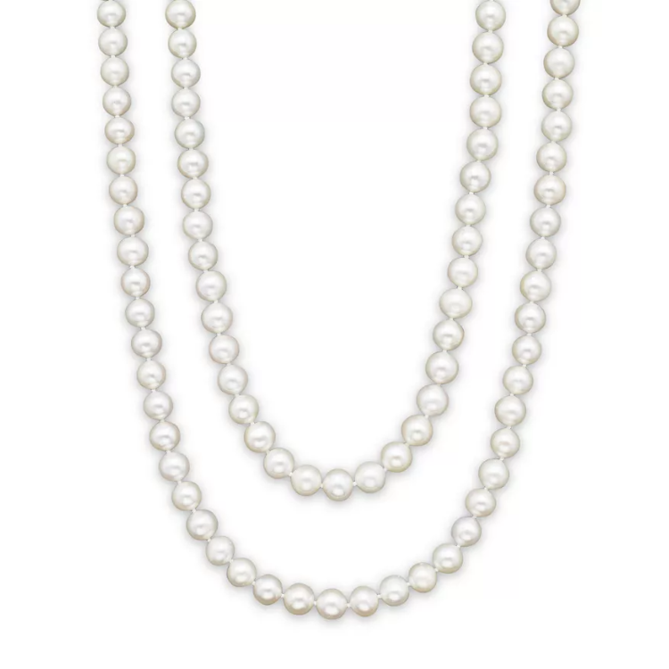 14k Yellow Gold 17 Inch 3.5mm Cultured Pearl Necklace