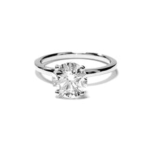 Load image into Gallery viewer, 14k White Gold 1.70 Ct F SI2 GIA, 0.11 Ct Hidden Halo Engagement Ring
