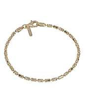 Sterling Silver Gold Plated Design Legacy Bracelet 7.25 Inch