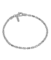 Sterling Silver Rhodium Plated Design Legacy Bracelet 7.25 Inch