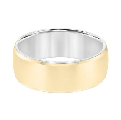 14k White inside, Yellow Outside Band size 10