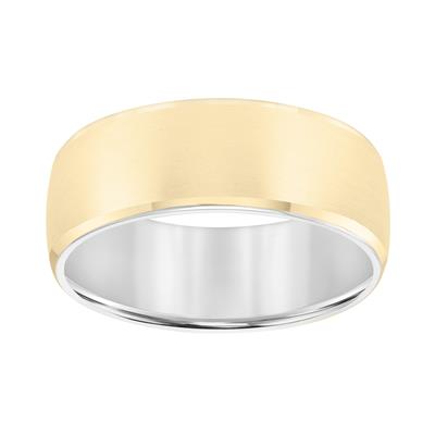 14k White inside, Yellow Outside Band size 10