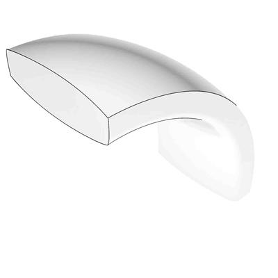 14k White Gold 6mm wide Plain Band, Size 10.0