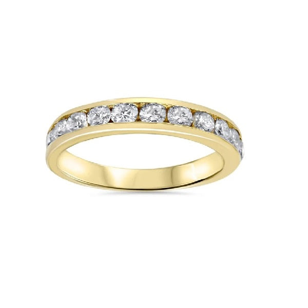 14k Yellow Gold 0.50Ct Diamond Channel Set Band