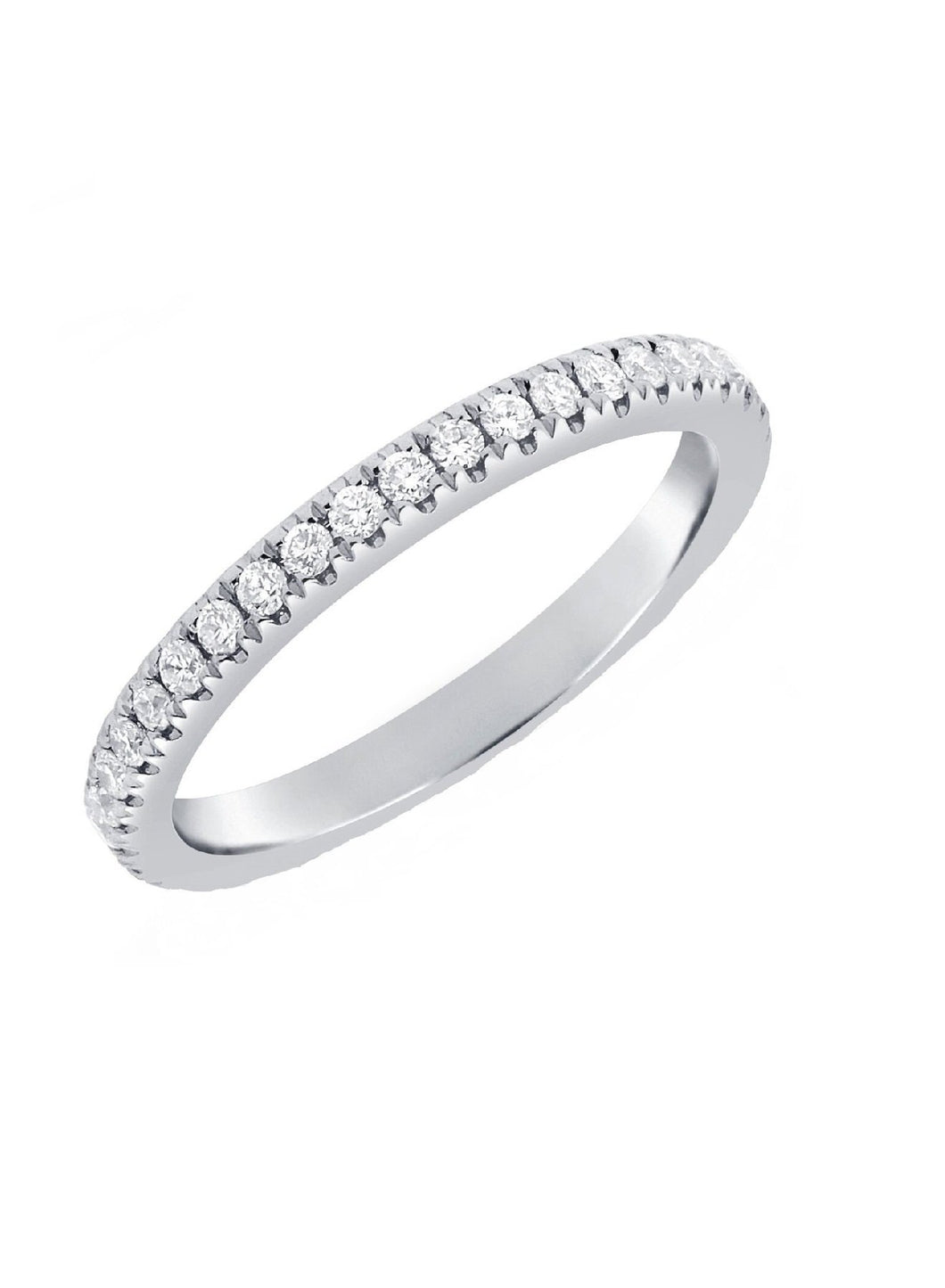 14k Gold 0.40 Carat Diamond Band, Available in White and Rose Gold