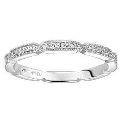 14k White Gold 0.25 Carat Diamond Band