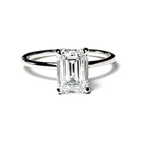 Load image into Gallery viewer, 14k White Gold 2.16Ct, F, VVS2, 0.06Ct Diamond Hidden halo ALL LAB GROWN Diamonds
