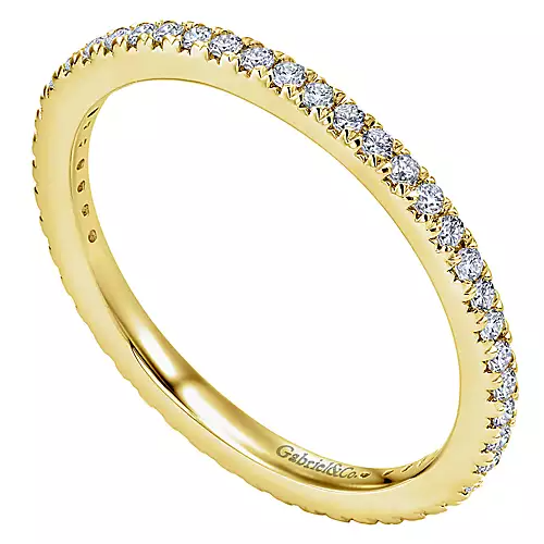 Gabriel 14k Yellow Gold 0.23 Ct Diamond Eternity Band