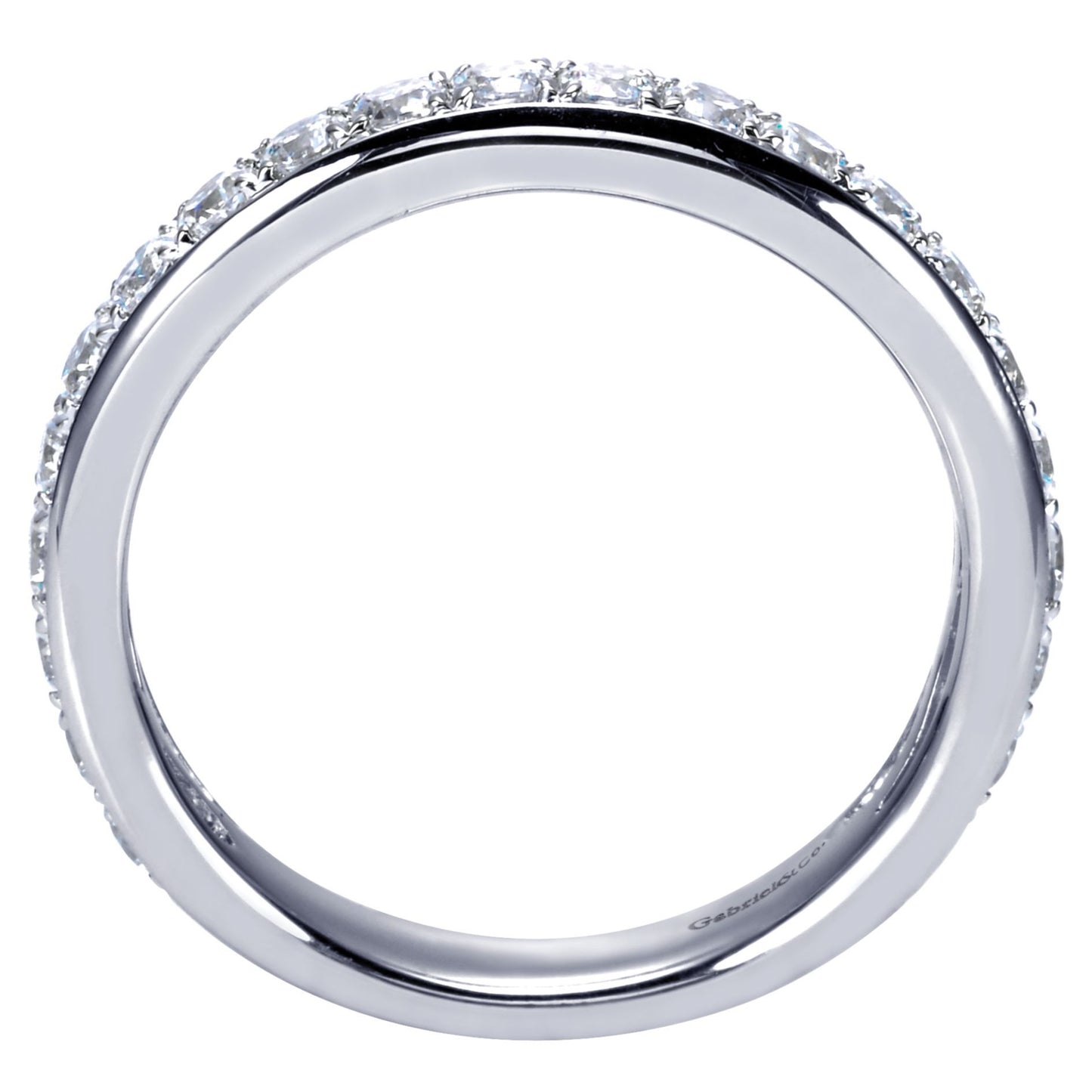 Gabriel 14k White Gold 0.75 Carat Diamond Band