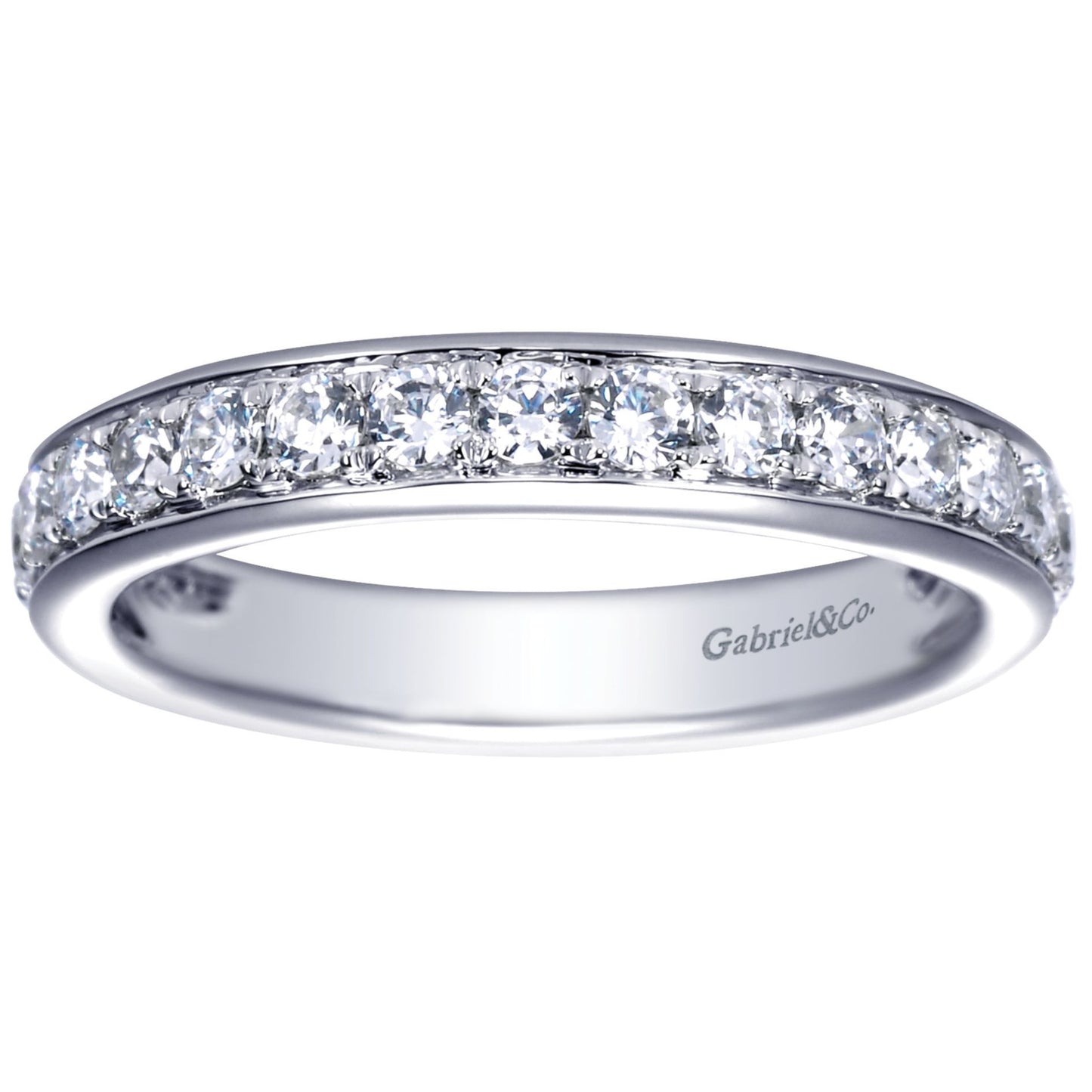 Gabriel 14k White Gold 0.75 Carat Diamond Band