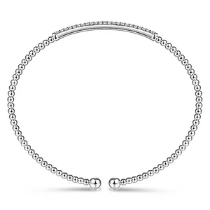 Gabriel 14k  0.35 Carat Diamond Bangle Bracelet, Available in White, Rose and Yellow Gold
