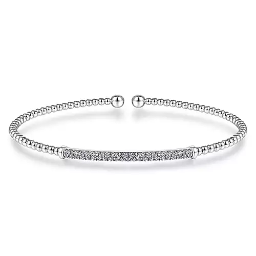 Gabriel 14k 0.35 Carat Diamond Bangle Bracelet, Available in White, Rose and Yellow Gold