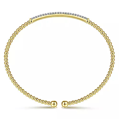 Gabriel 14k 0.35 Carat Diamond Bangle Bracelet, Available in White, Rose and Yellow Gold