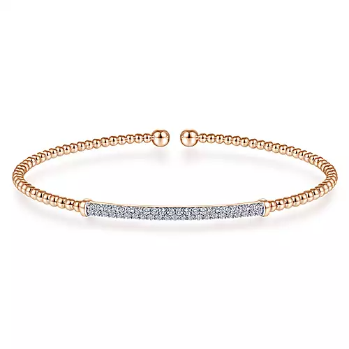 Gabriel 14k 0.35 Carat Diamond Bangle Bracelet, Available in White, Rose and Yellow Gold