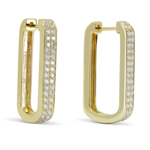 Load image into Gallery viewer, 14k Gold 0.56Ct Diamond Hoop Earring, available in White and Yellow Gold
