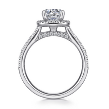 Load image into Gallery viewer, Gabriel 14k White Gold, ctr 1.08, SI2, H, GIA, 0.45 Ct Mele
