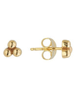 Load image into Gallery viewer, 14k Yellow Gold 0.8 Grams 3 Bead Earring
